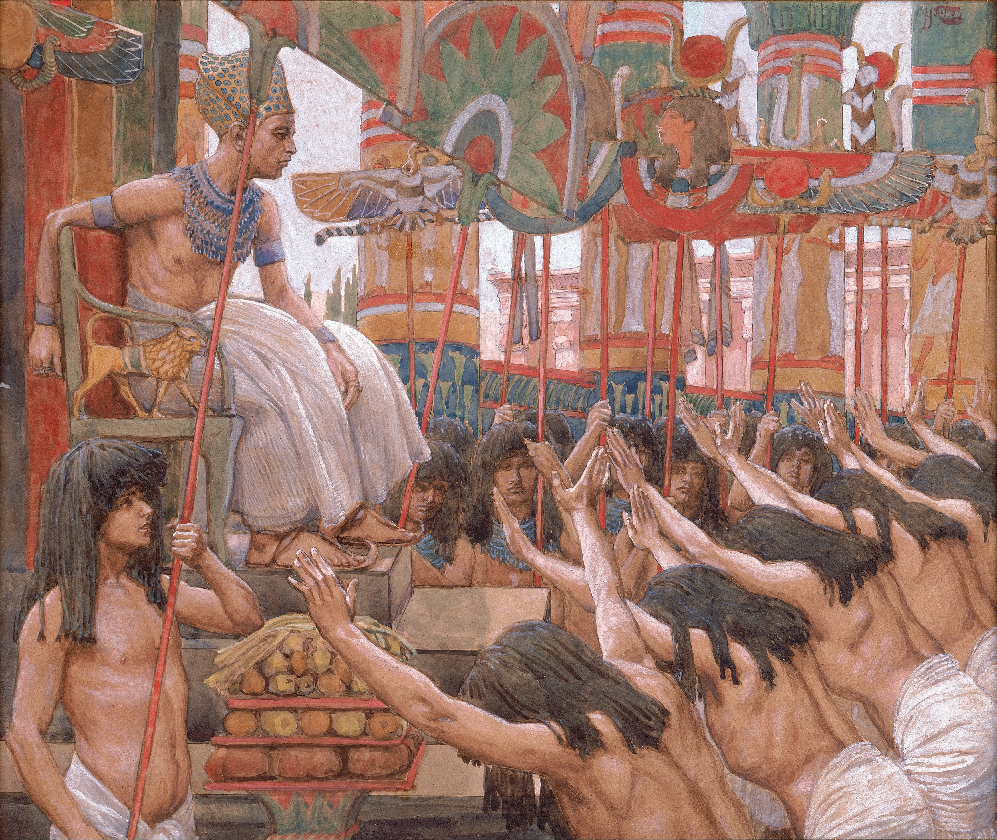יוסף במצרים. Joseph in Egypt. James Joseph Tissot . 1836 - 1902 